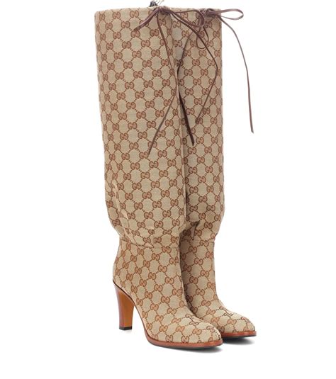 gucci boots thigh high|gucci knee high boots price.